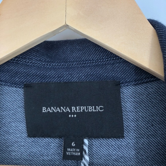 Banana Republic Womens Blazer Size 6 Blue Single Button Vented Lapels Office - Picture 3 of 13